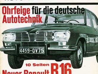 Spezial 40 Jahre Renault 16: Renault 16 in der Presse