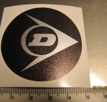 Aufkleber/Sticker Dunlop Logo silber