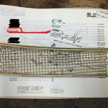 Laubgitter für Lüftungsklappe