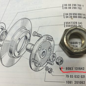 Sechskantmutter Selbstsichernd für Antriebswelle