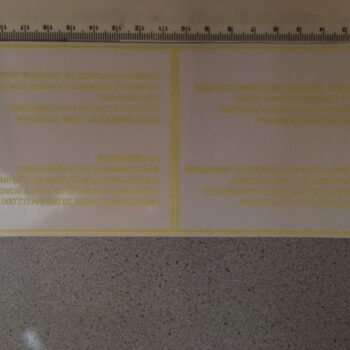 Aufkleber / Sticker Luftfilter