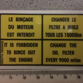 Aufkleber / Sticker Öldienst