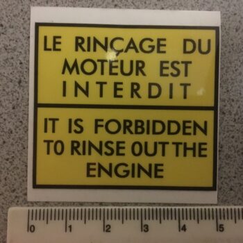 Aufkleber / Sticker Warnung