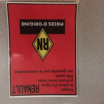 Aufkleber / Sticker Wartungsaufkleber