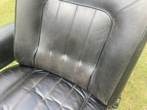 Ledergarnitur schwarz Original gebraucht – Bild 6