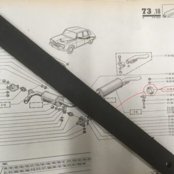 Halter / Gummi / Band für Endschalldämpfer / Auspuff hinten alle Modelle