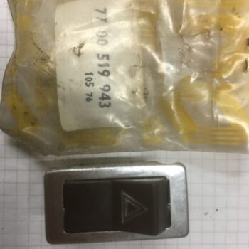 Warnblinkschalter Chrom/Braun