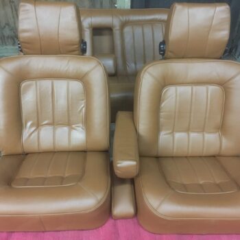 Ledergarnitur Cognac Neu