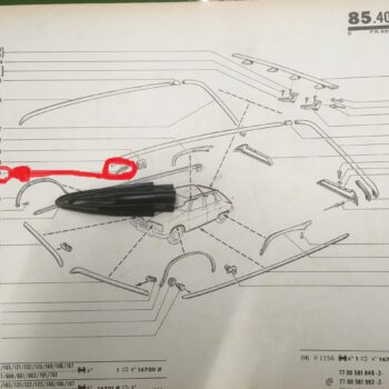 Endkappe für Dach Zierleiste 7700503741 alle Modelle