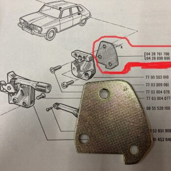 Türschloss Ausgleichsscheibe verzinkt 2mm
