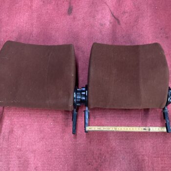 Kopfstützen Paar braun Velours gebraucht