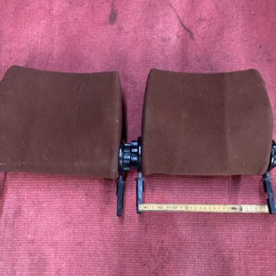 Kopfstützen Paar braun Velours gebraucht